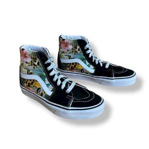 Vans Aloha Floral Sk8 High Top Sneakers, Size 6.5